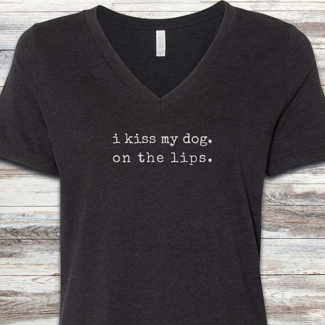 I Kiss My Dog V-Neck