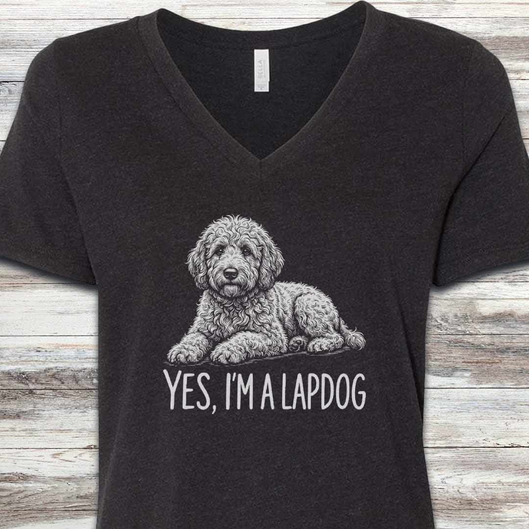 Doodle Lapdog V-Neck
