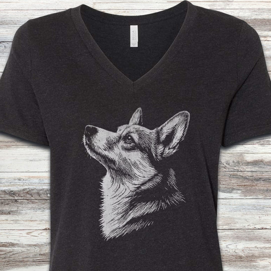 Corgi Loyalty V-Neck Tee