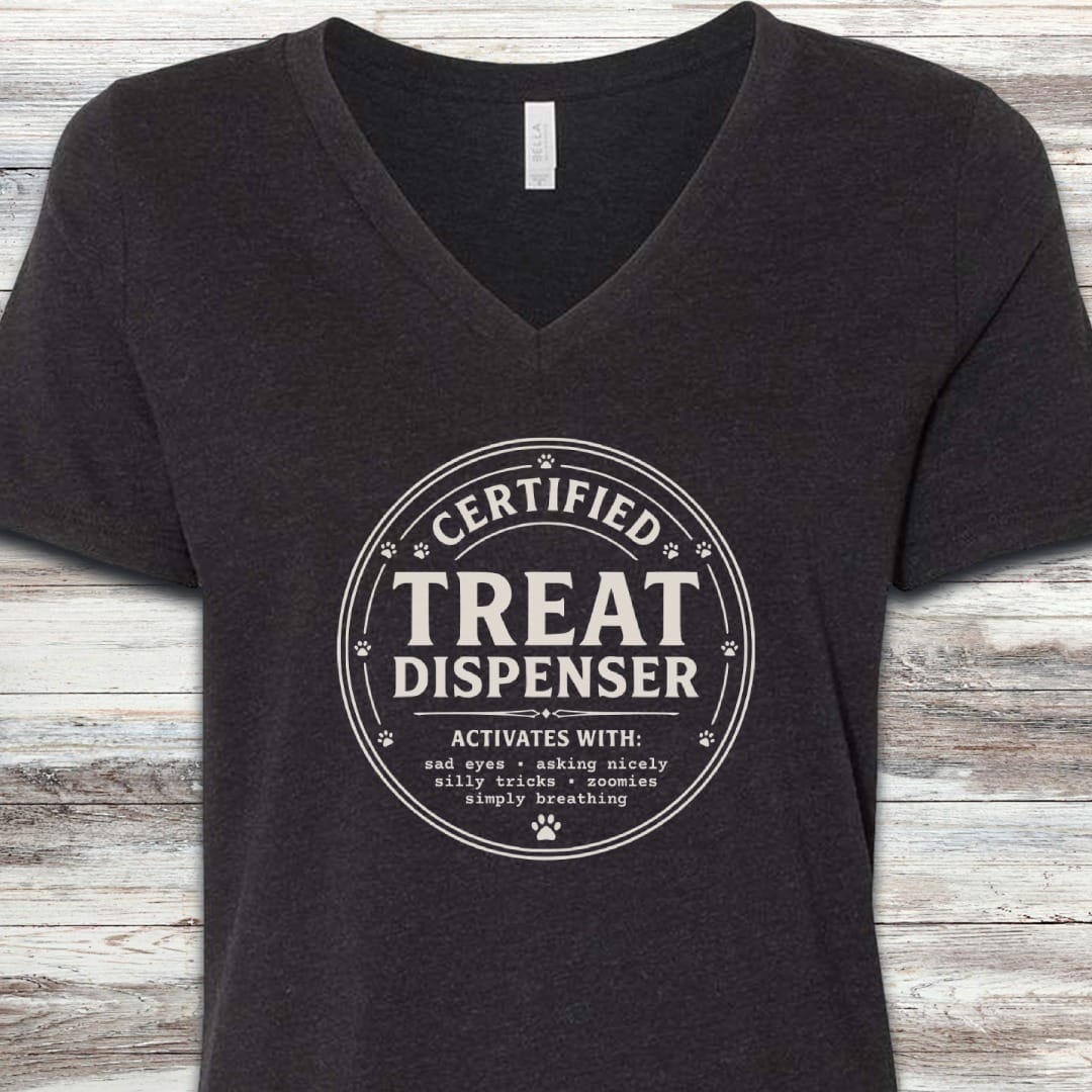 Certified Treat Dispenser V-Neck Tee