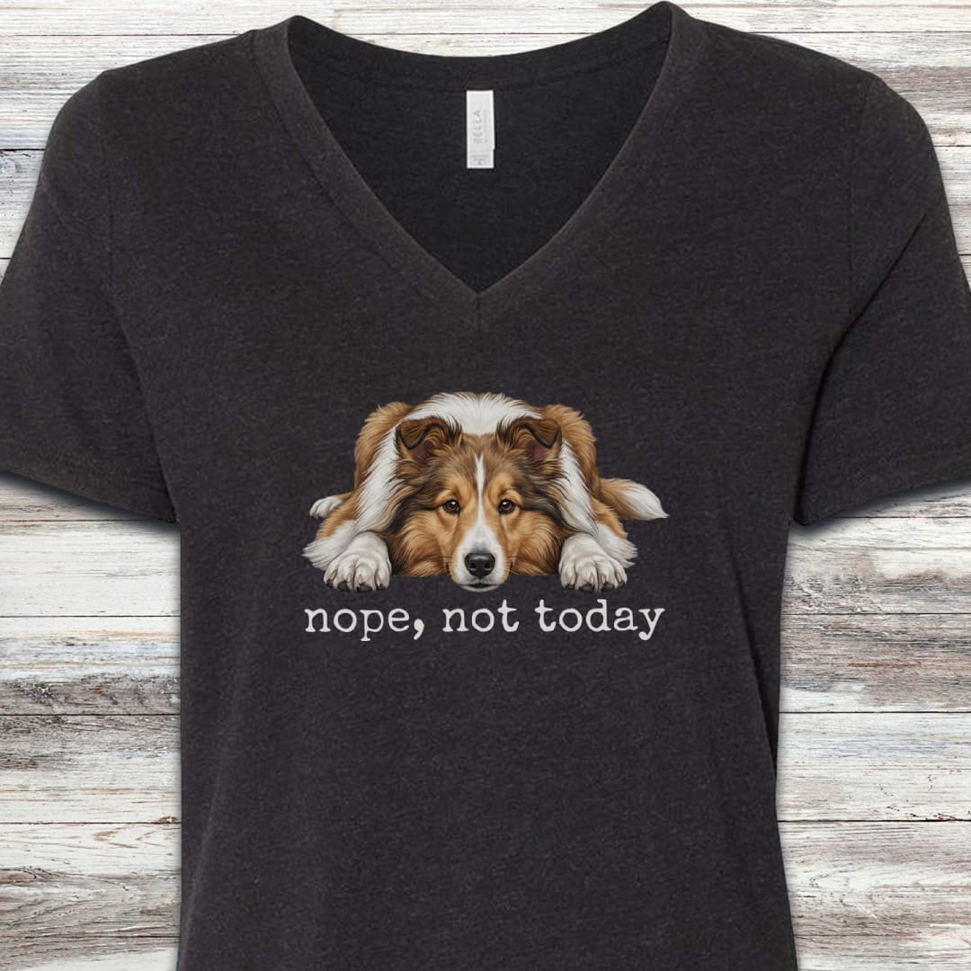 Shetland Sheepdog Nope V-Neck