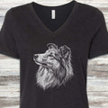 Shetland Sheepdog Loyalty V-Neck Tee