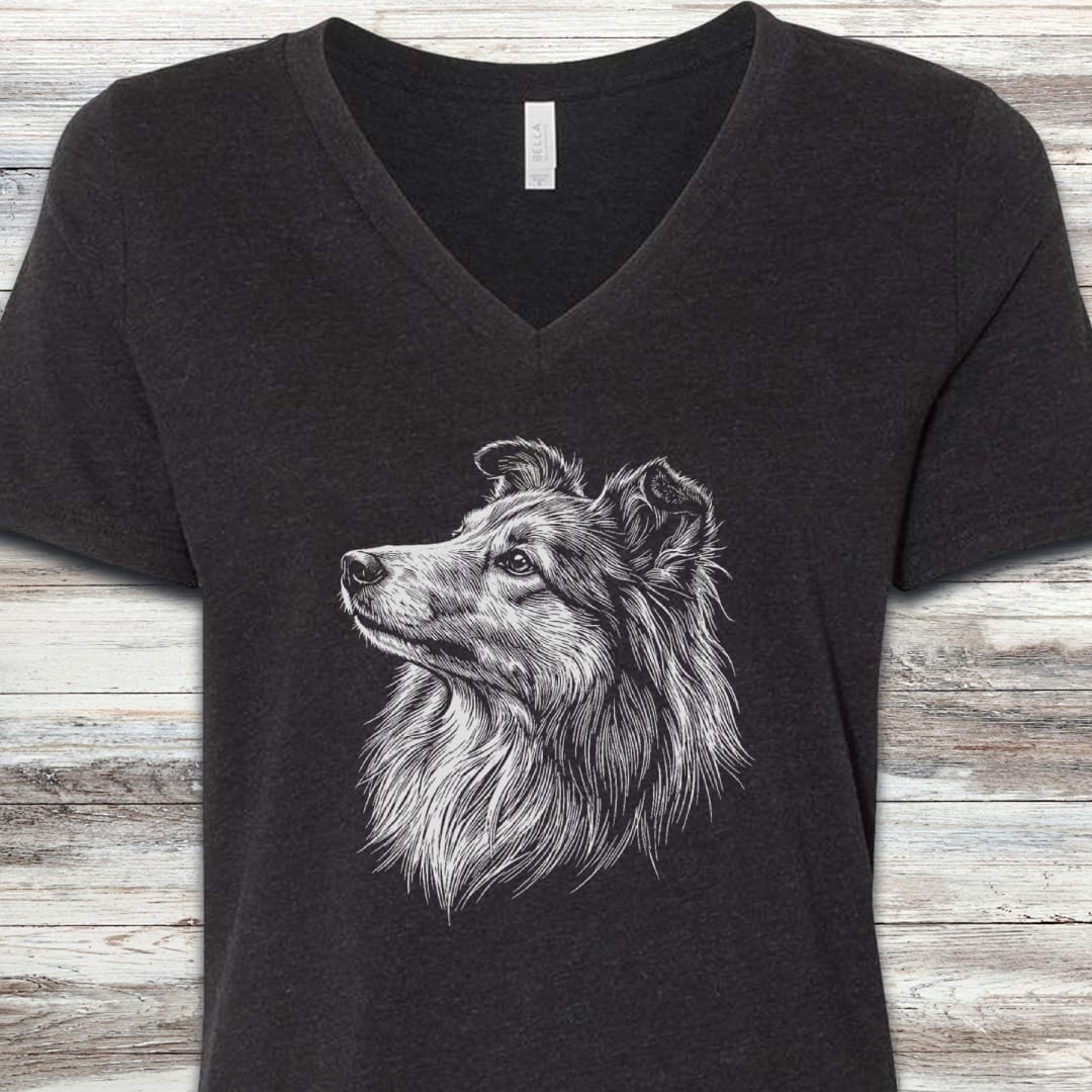 Shetland Sheepdog Loyalty V-Neck Tee