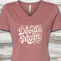 Doodle Groovy Mom V-Neck Tee
