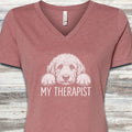 Doodle Therapist V-Neck Tee