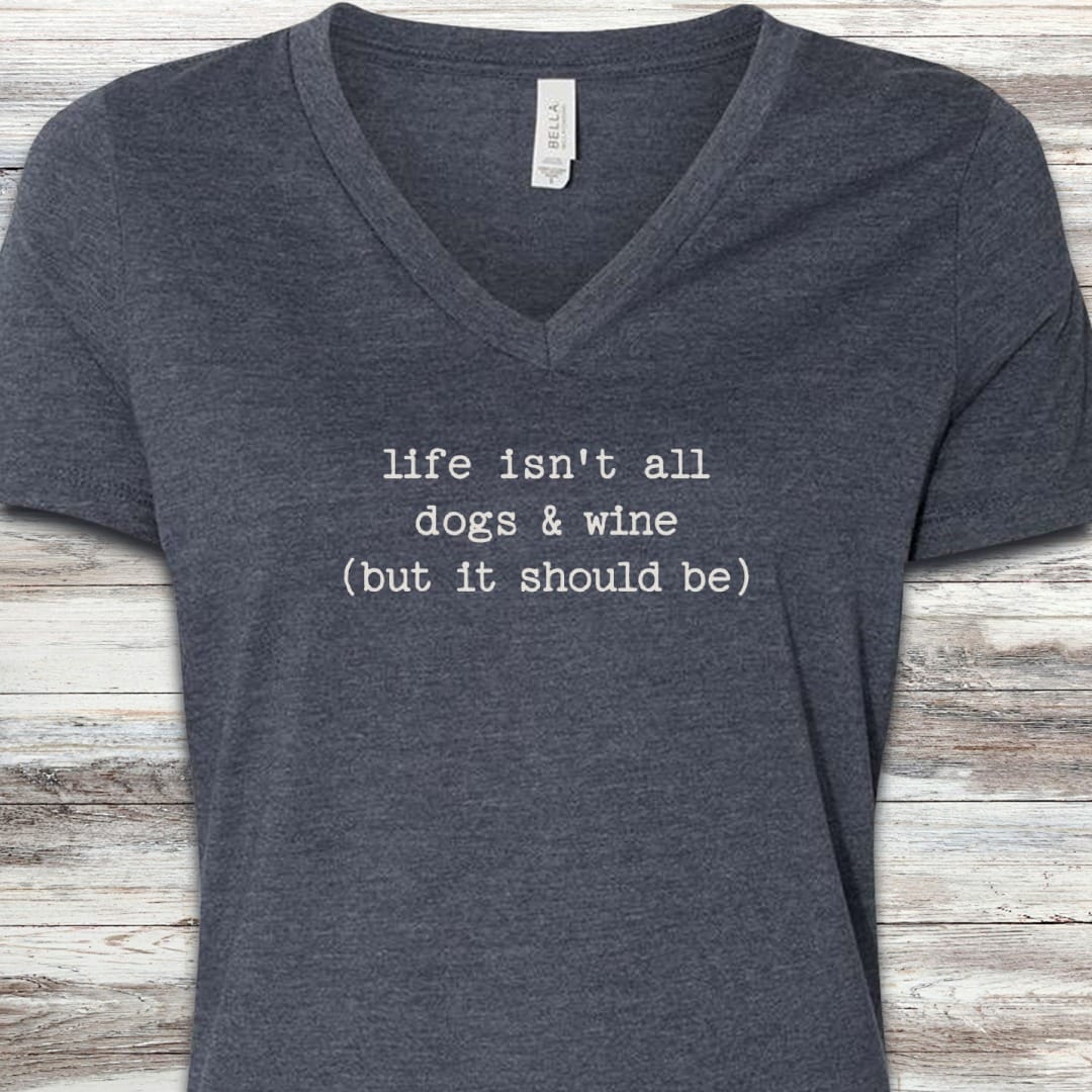 Dogs & Wine V-Neck