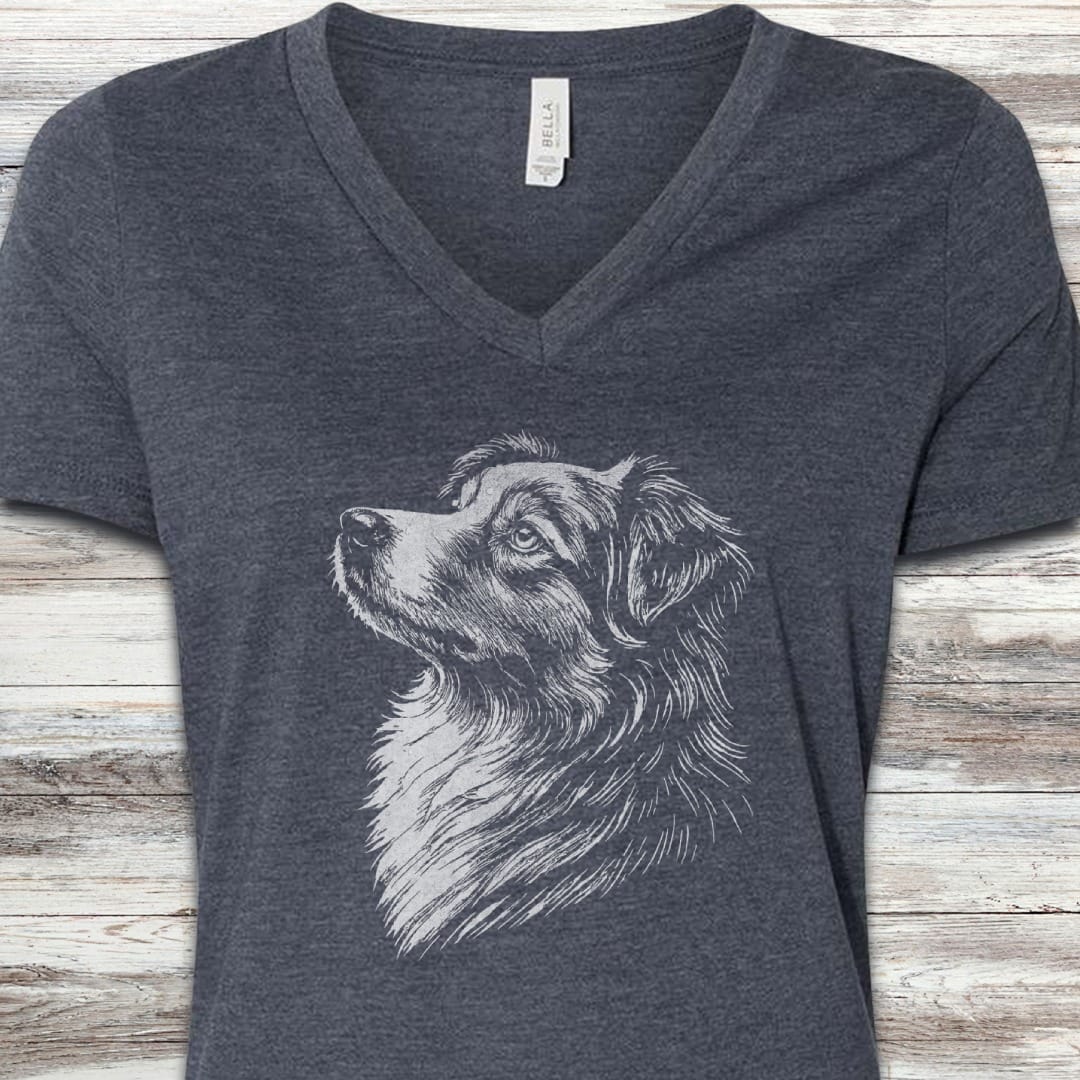 Australian Shepherd Loyalty V-Neck Tee