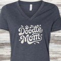 Doodle Groovy Mom V-Neck Tee