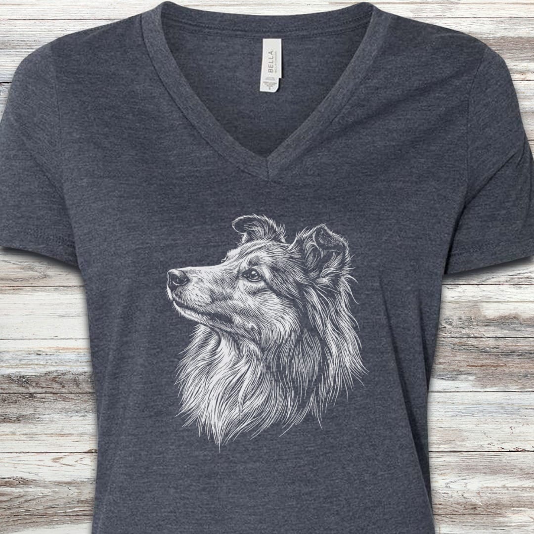 Shetland Sheepdog Loyalty V-Neck Tee