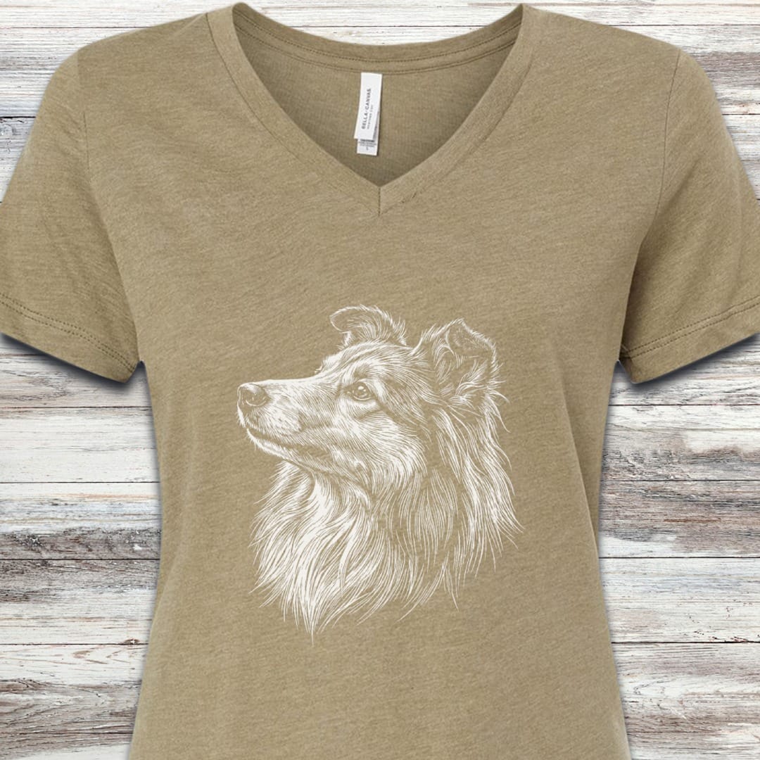 Shetland Sheepdog Loyalty V-Neck Tee