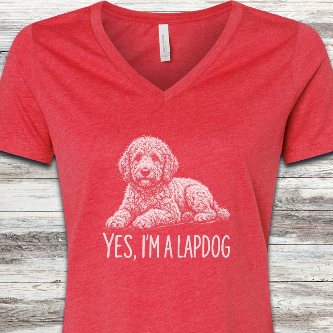 Doodle Lapdog V-Neck