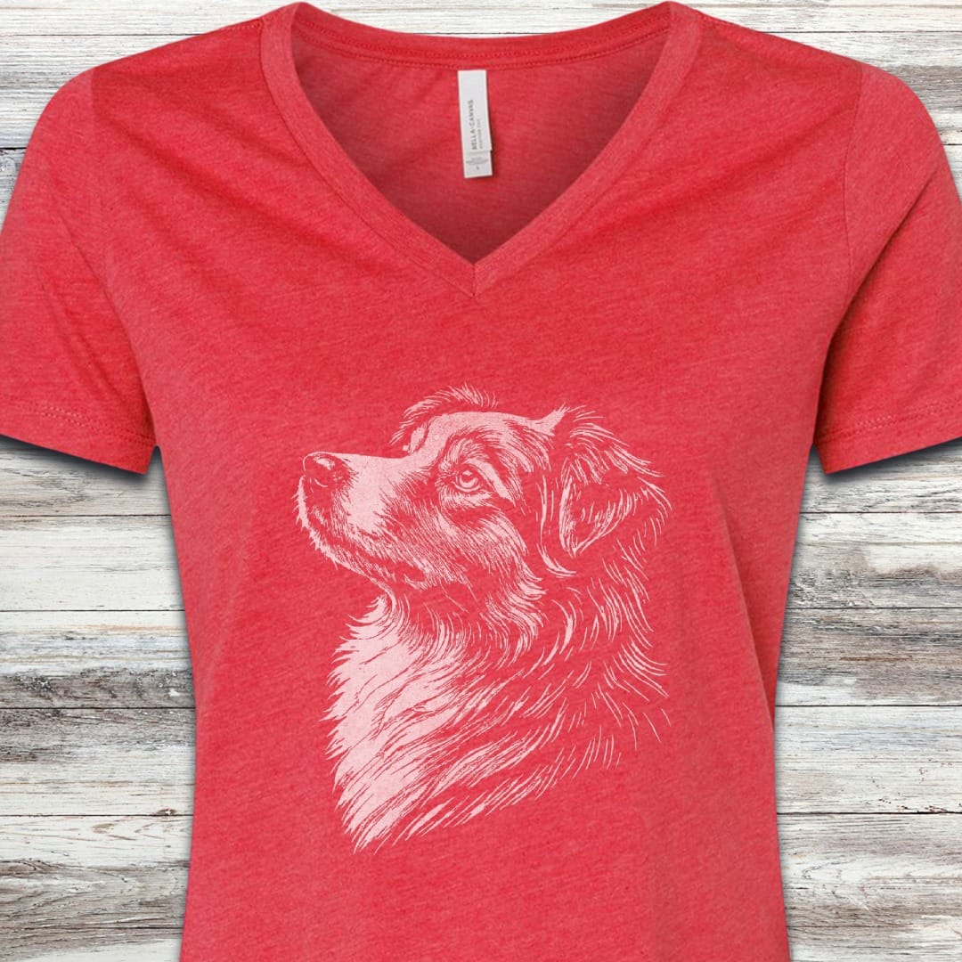 Australian Shepherd Loyalty V-Neck Tee