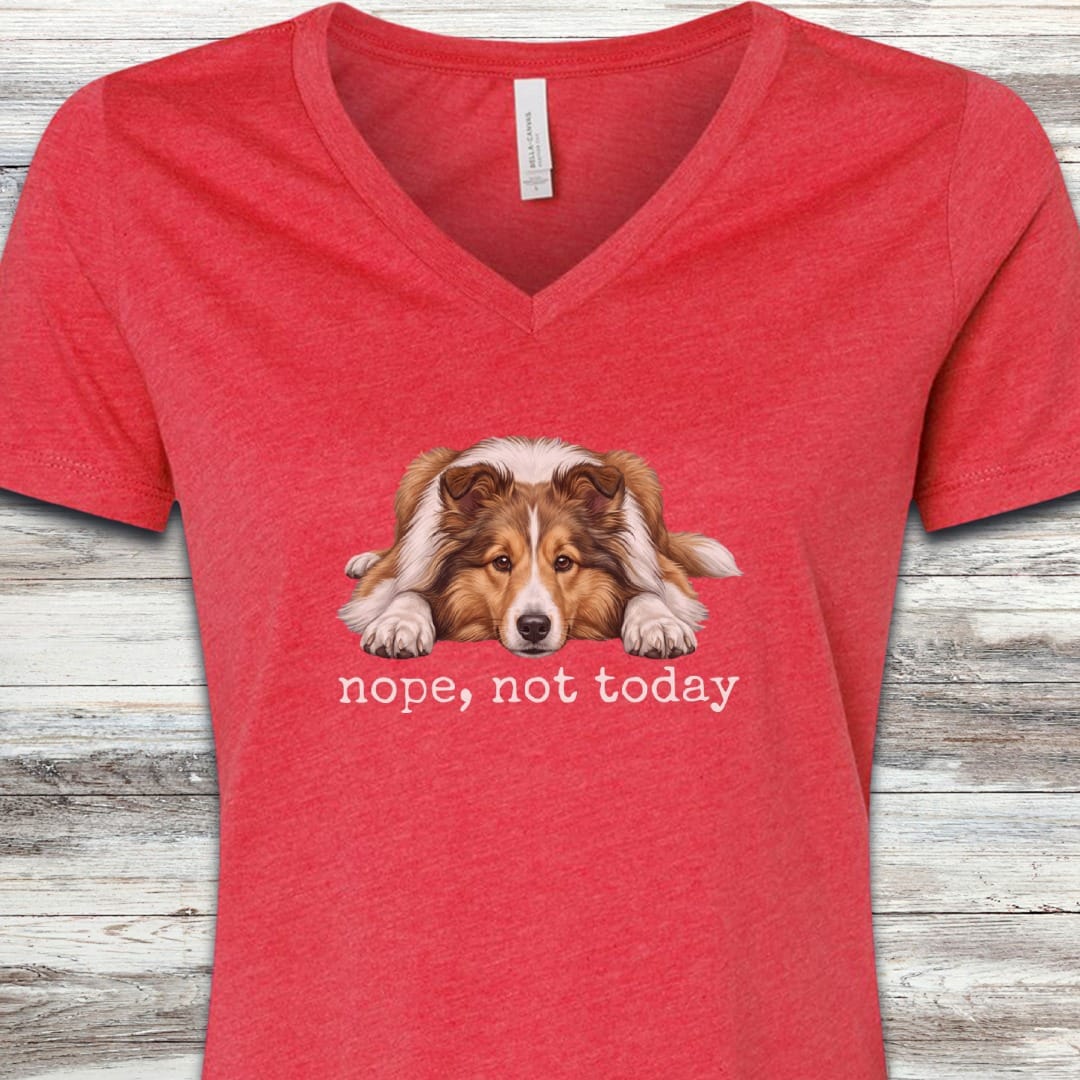 Shetland Sheepdog Nope V-Neck