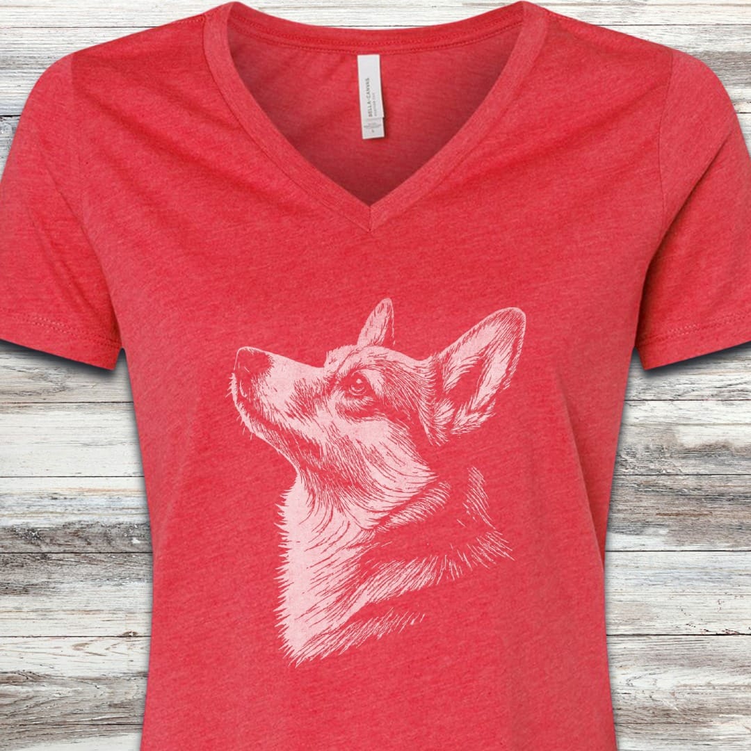 Corgi Loyalty V-Neck Tee
