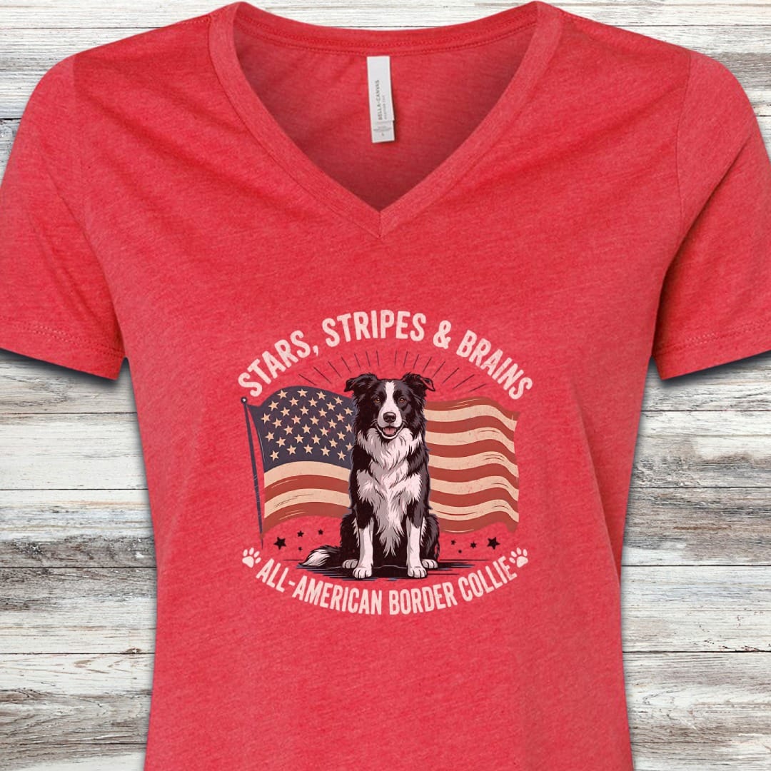 Border Collie All American V-Neck