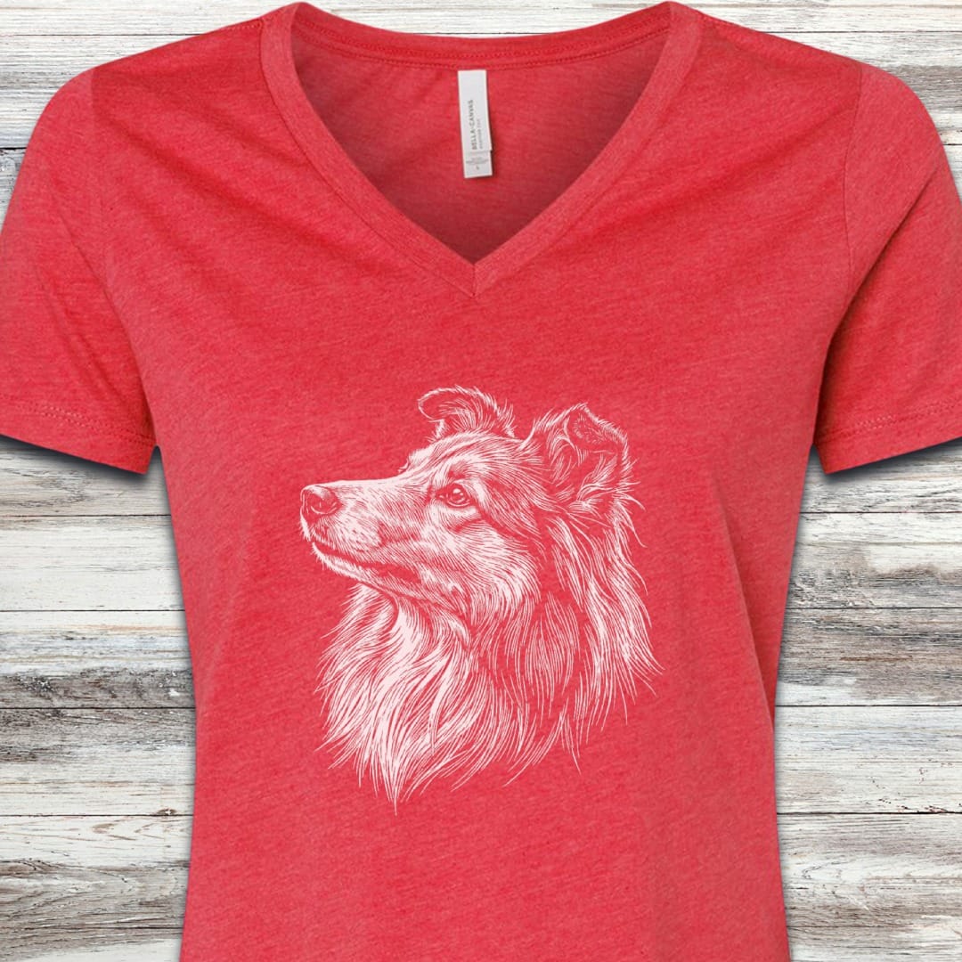 Shetland Sheepdog Loyalty V-Neck Tee