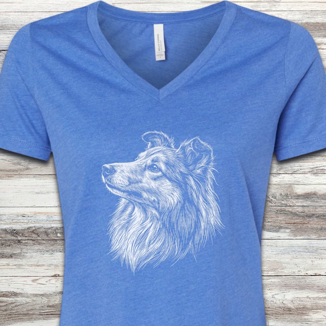 Shetland Sheepdog Loyalty V-Neck Tee