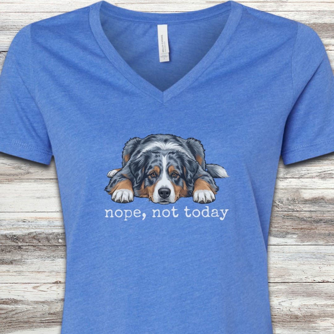 Australian Shepherd Nope V-Neck