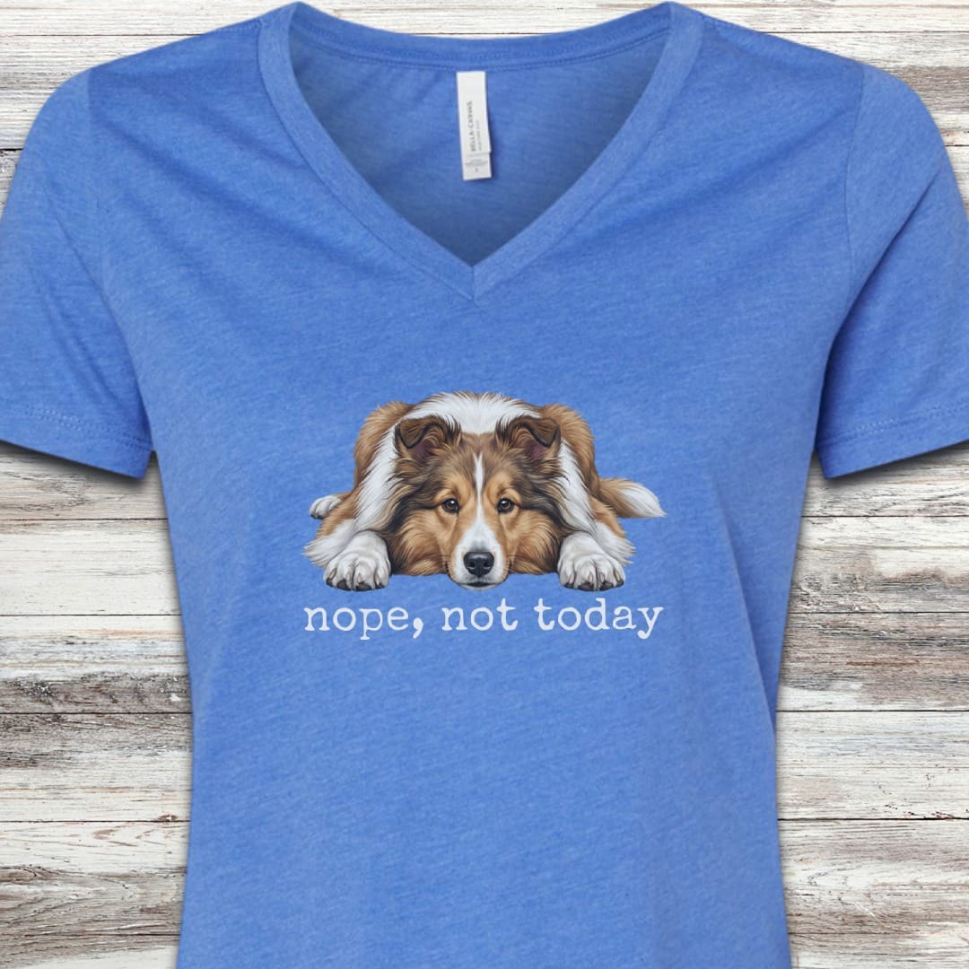 Shetland Sheepdog Nope V-Neck
