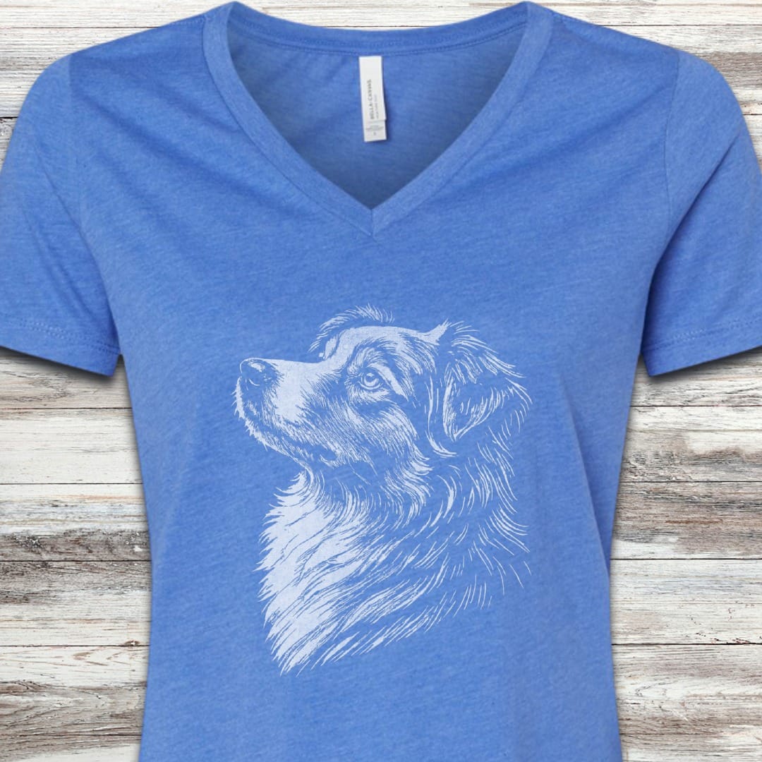 Australian Shepherd Loyalty V-Neck Tee
