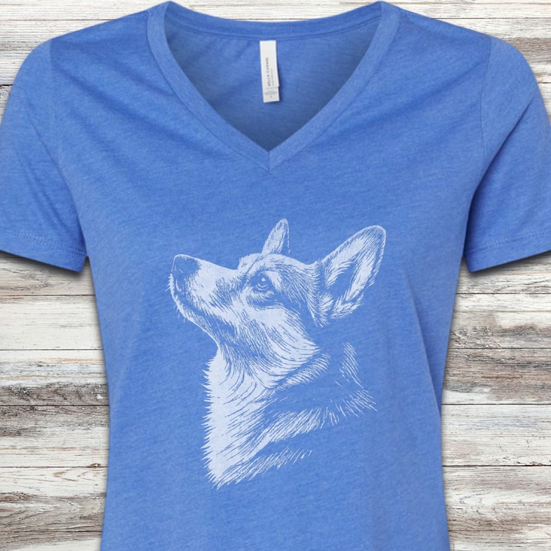 Corgi Loyalty V-Neck Tee