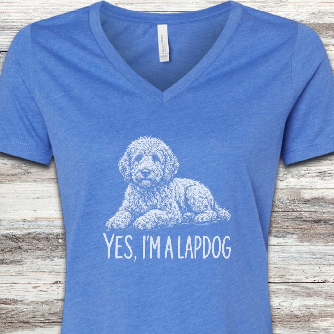 Doodle Lapdog V-Neck