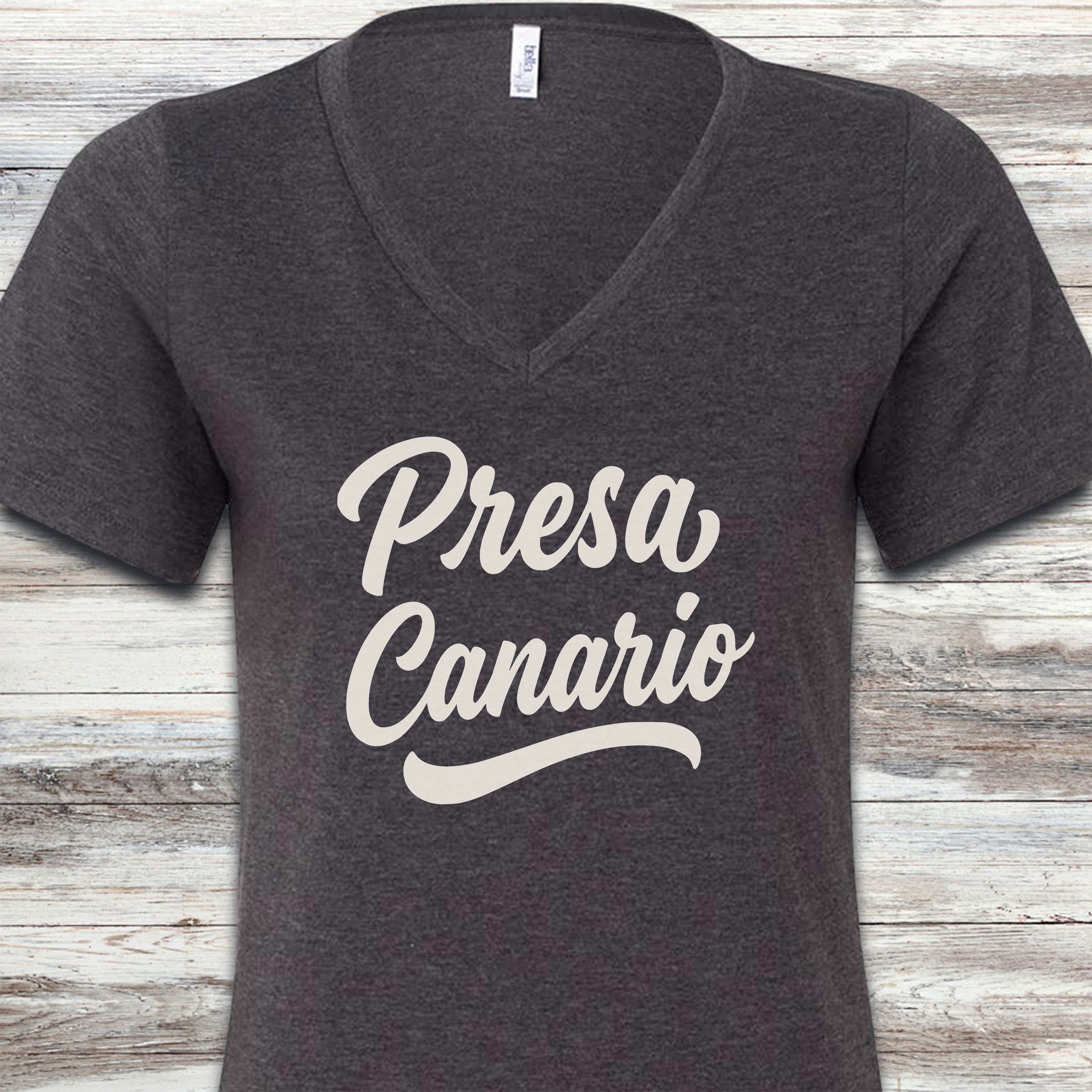 Presa Canario Team V-Neck Tee - Dark Grey Heather