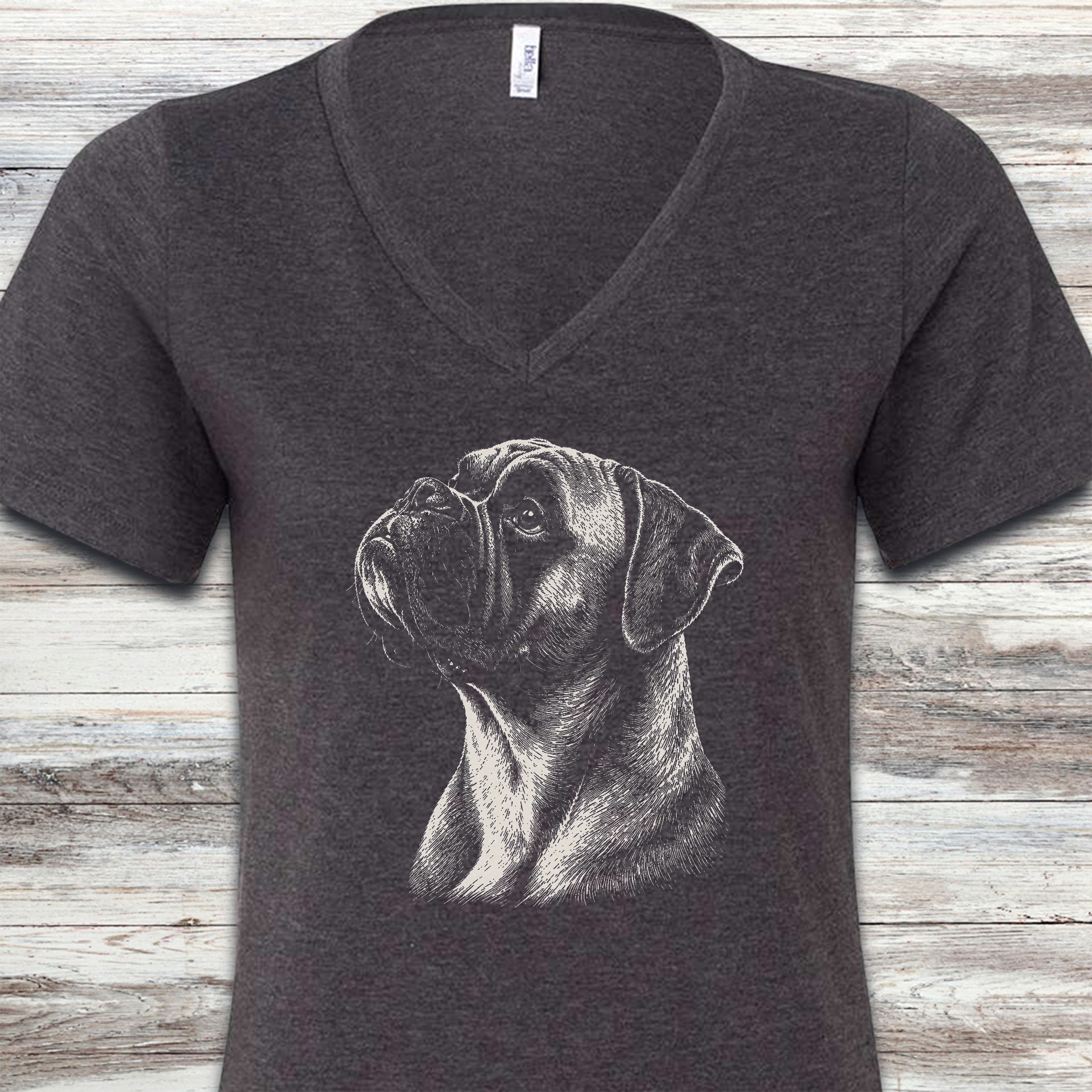 Boxer Loyalty V-Neck Tee - Dark Grey Heather
