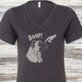 Cane Corso Fawn BOOP! V-Neck Tee - Dark Grey Heather
