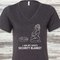 Security Blanket V-Neck Tee - Dark Grey Heather