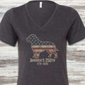 Pit Bull 250 V-Neck Tee - Dark Grey Heather