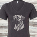 Presa Canario Loyalty V-Neck Tee - Dark Grey Heather