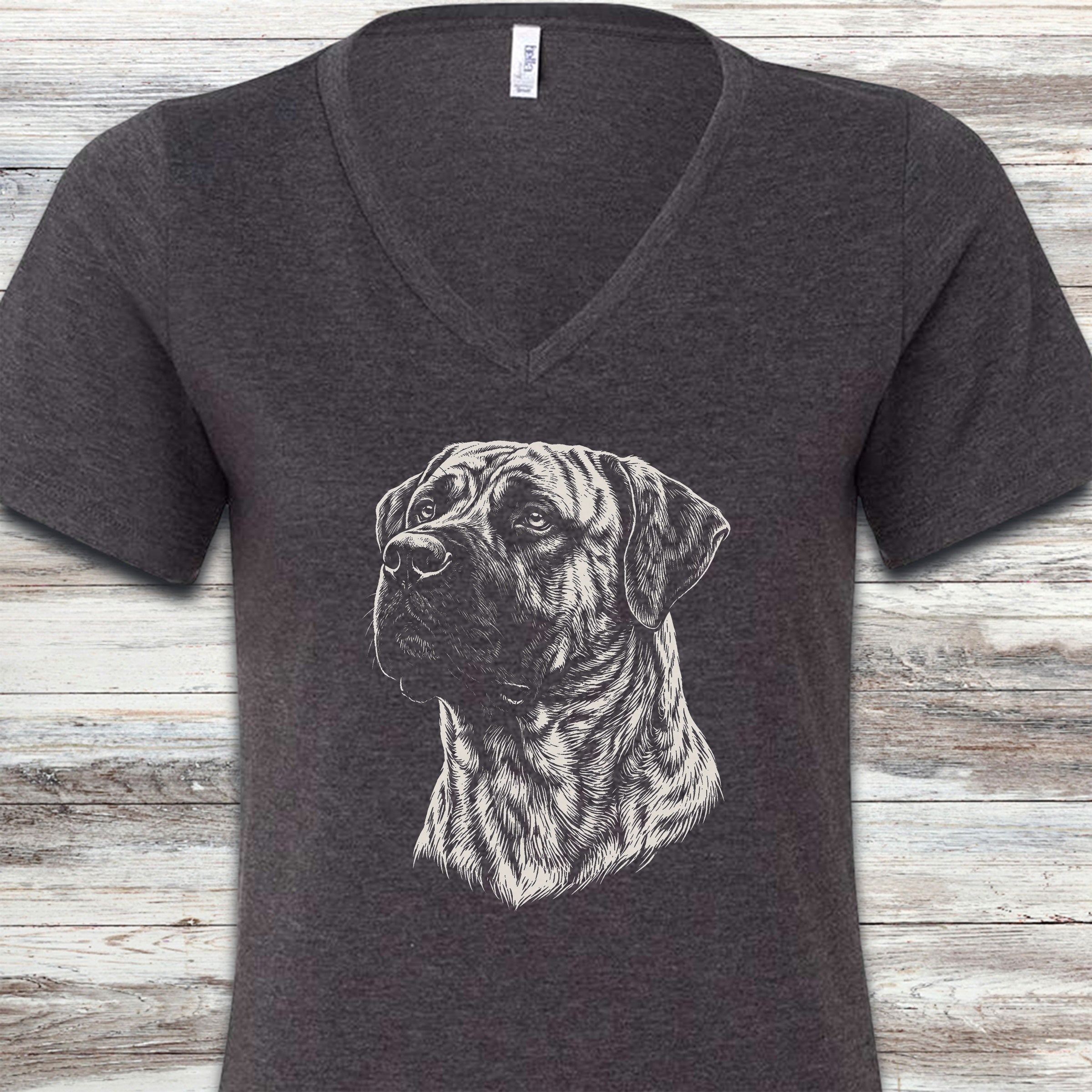 Presa Canario Loyalty V-Neck Tee - Dark Grey Heather