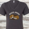 Sleeping Beagle V-Neck Tee - Dark Grey Heather