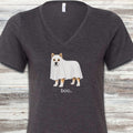 Akita Boo V-Neck Tee - Dark Grey Heather