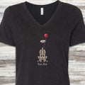 Ruh-Roh V-Neck Tee - Black Heather