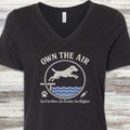 Labrador Retriever Air V-Neck Tee - Black Heather