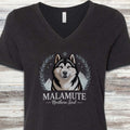 Malamute Northern Soul V-Neck Tee - Black Heather