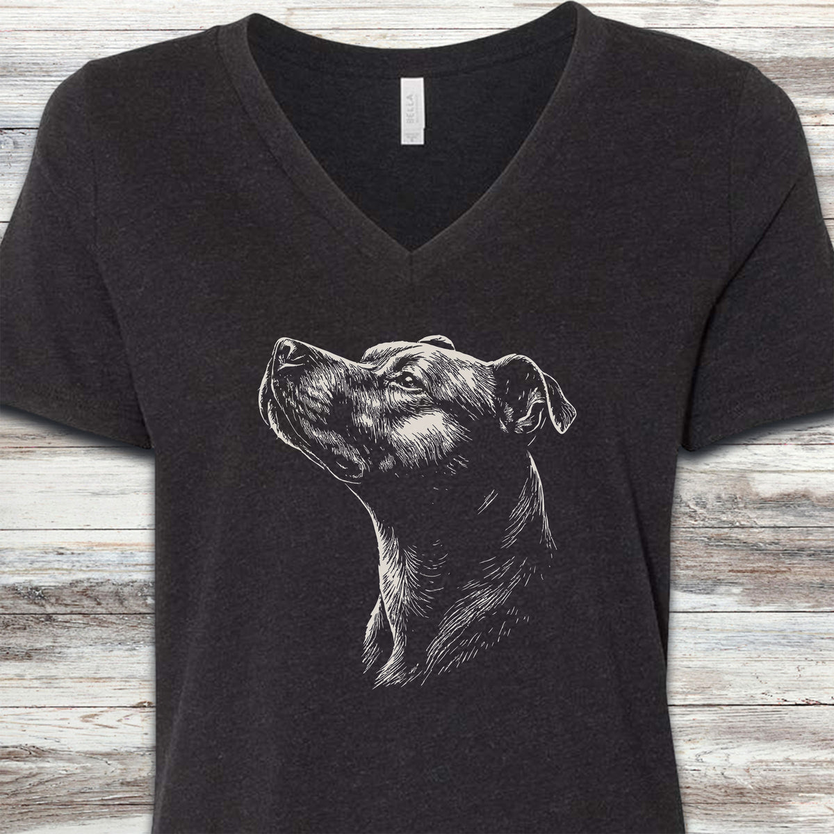 Pit Bull Loyalty V-Neck Tee - Black Heather