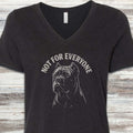 Cane Corso Not Everyone V-Neck Tee - Black Heather