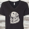 Great Pyrenees Loyalty V-Neck Tee - Black Heather
