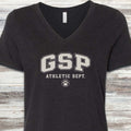 German Shorthaired Pointer Athletic Dept V-Neck Tee - Black Heather