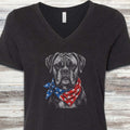 Boxer Patriot V-Neck Tee - Black Heather