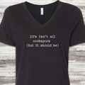 Cockapoo Life V-Neck Tee - Black Heather