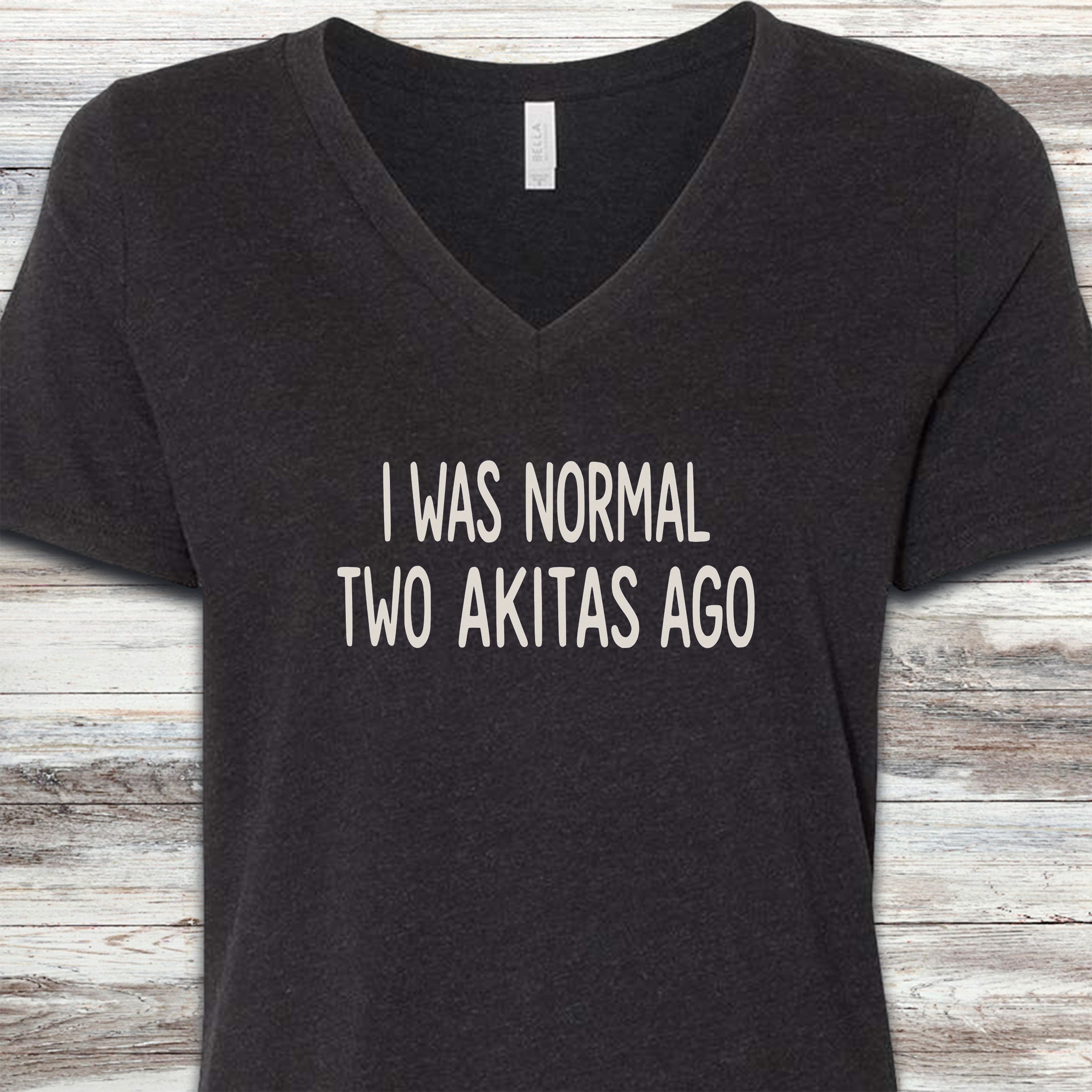 Akita Normal V-Neck Tee - Black Heather