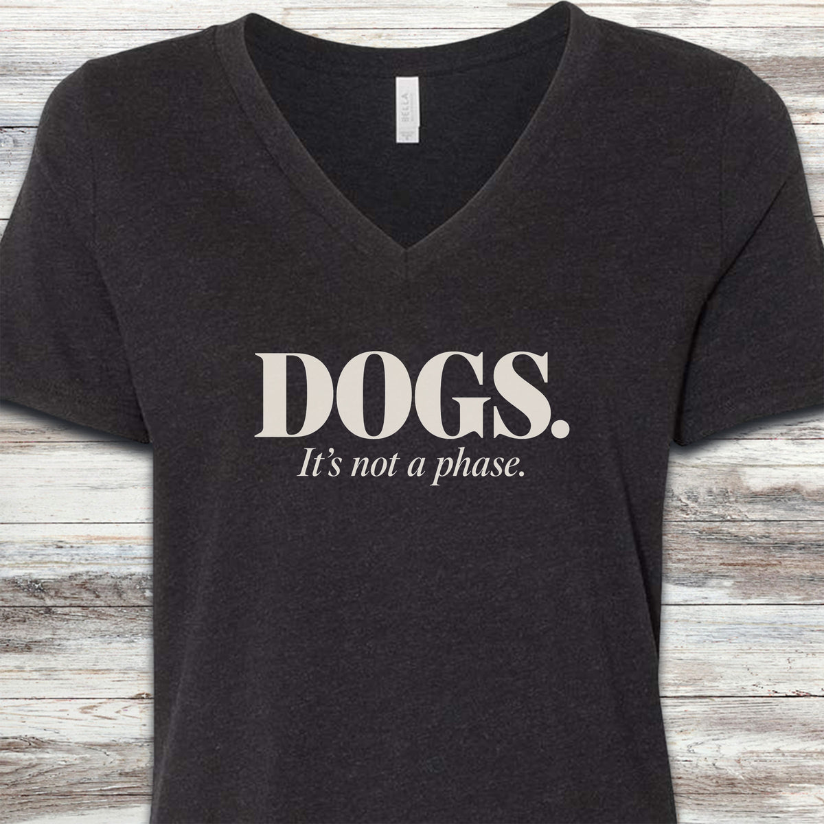 Not a Phase V-Neck Tee - Black Heather