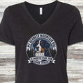 Bernese Mountain Dog Smart V-Neck Tee - Black Heather
