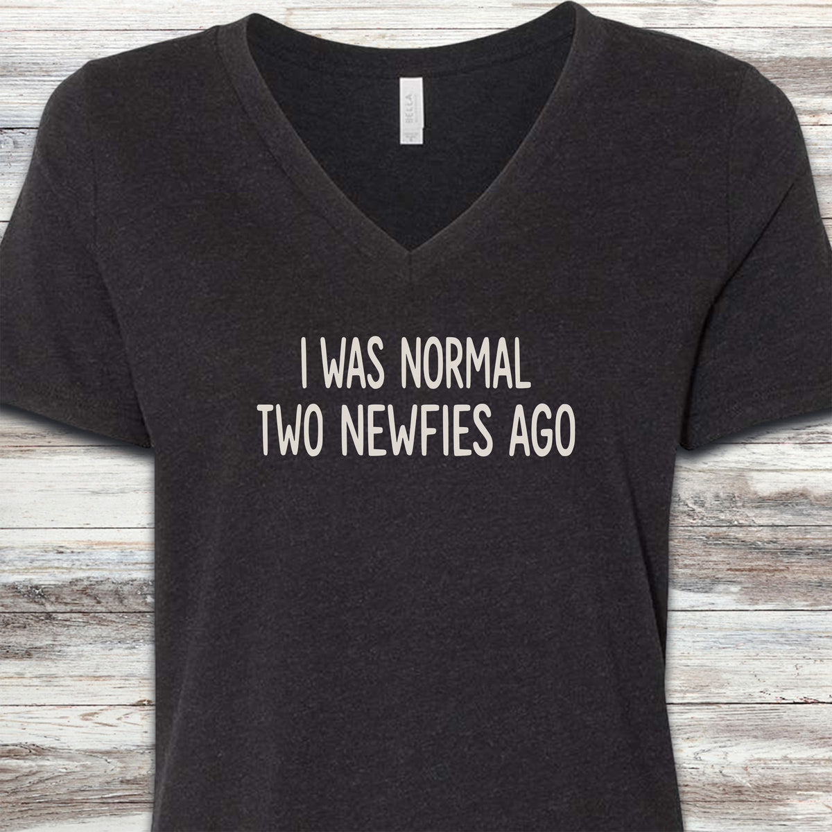 Newfoundland Normal V-Neck Tee - Black Heather