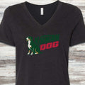 Swiss Mountain Dog V-Neck Tee - Black Heather