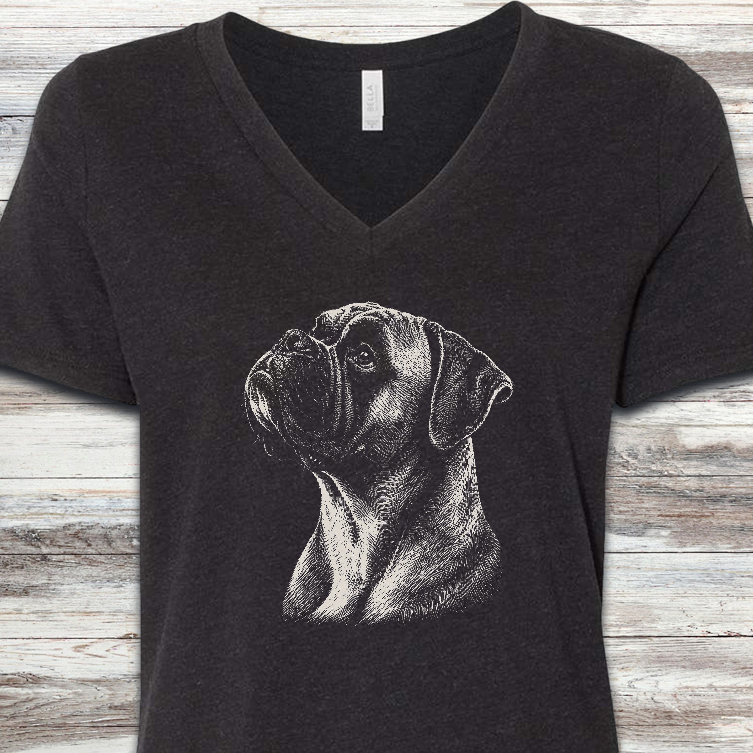 Boxer Loyalty V-Neck Tee - Black Heather